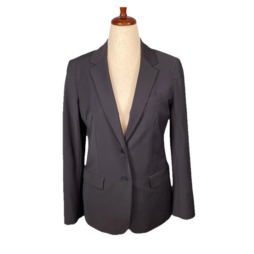 Talbots Wool Blend Notch Lapel Blazer Jacket Women’s Size 10 Long Tailored Lined